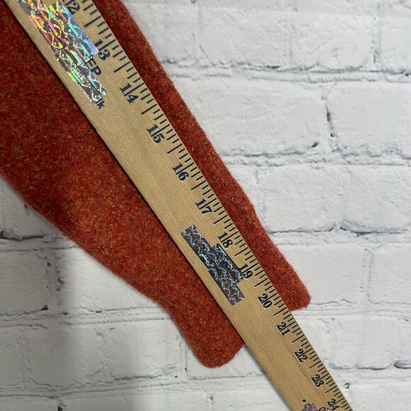 J Mclaughlin Sweater Women Small Wool Blend Burnt Orange Long Sleeve Soft Preppy - Picture 10 of 11